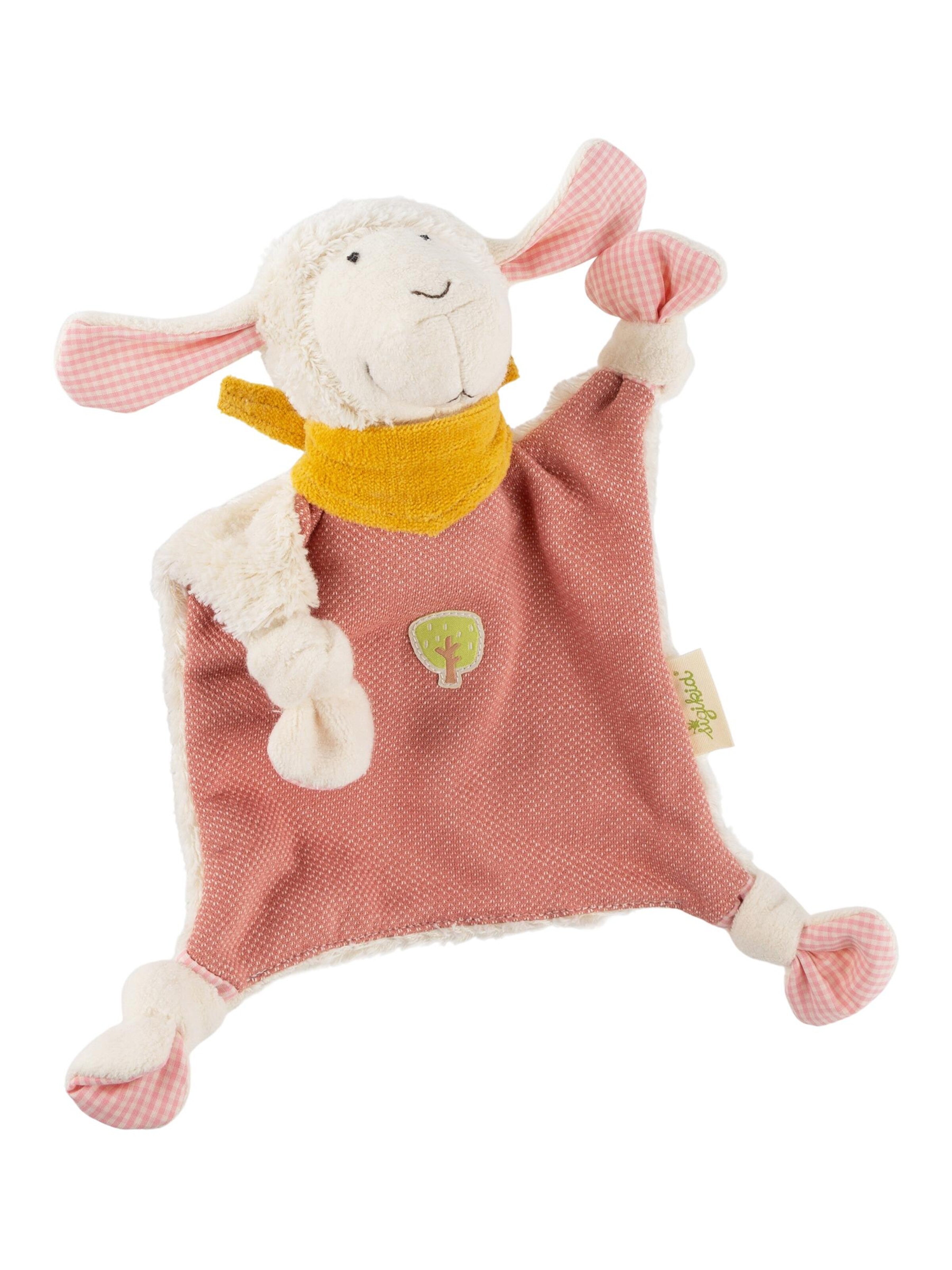 SIGIKID Kuscheltiere 'Schnuffeltuch Schmusetuch Tröster Lovely Forest'‌‌‌‌‌‌‌‌ in Weiß: Vorderseite