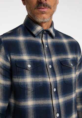 DreiMaster Vintage Comfort fit Button Up Shirt in Blue