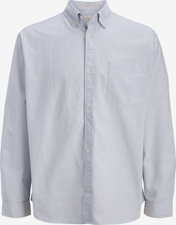 Chemise 'JORNORREBRO' Jack & Jones Plus en bleu : devant