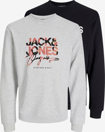 Sweat-shirt 'ARUBA' JACK & JONES en gris : devant