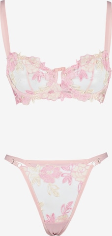 TrendyolBalkonet Kompleti donjeg rublja - roza boja: prednji dio