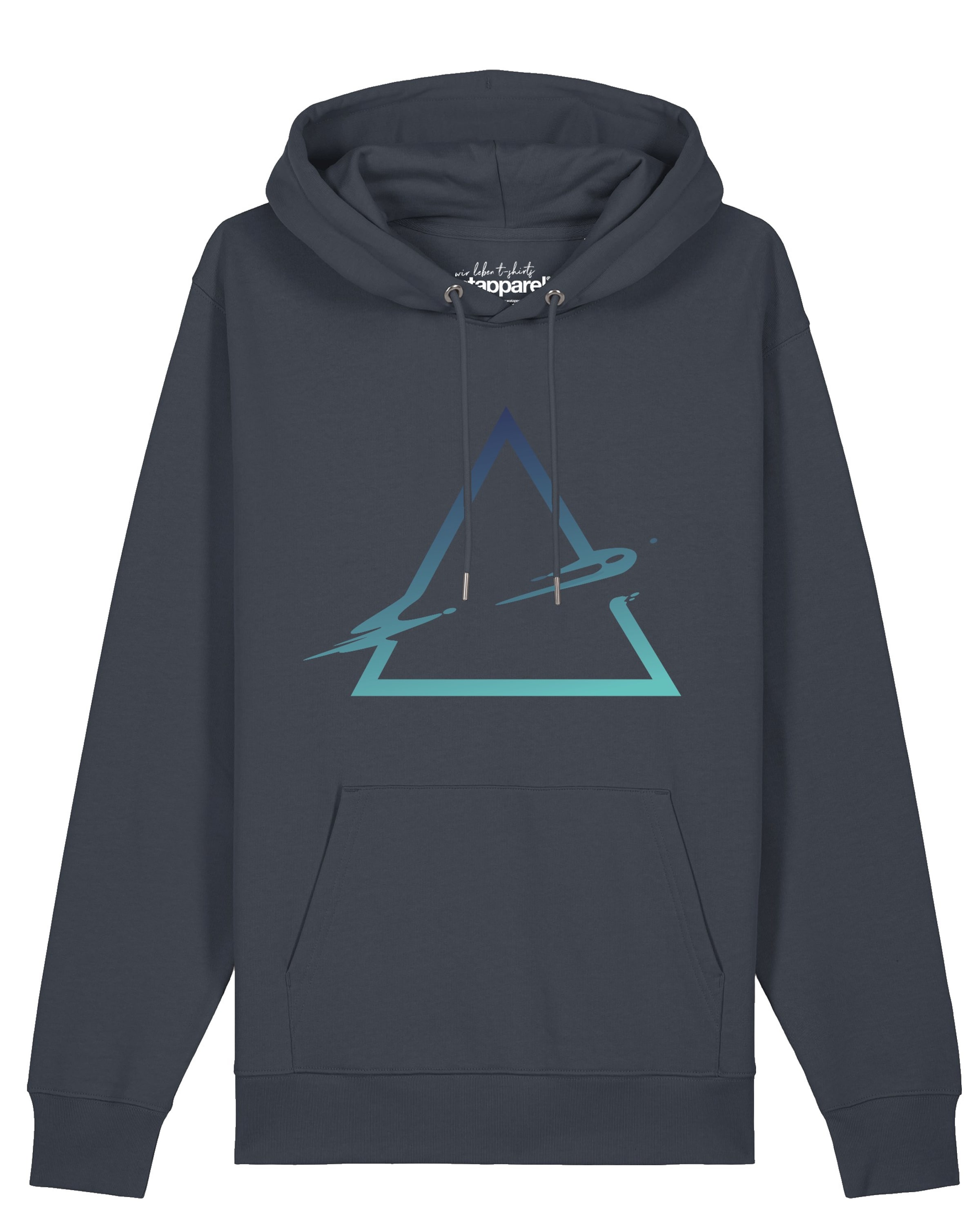 Sweat-shirt 'Triangle' Watapparel en gris : devant