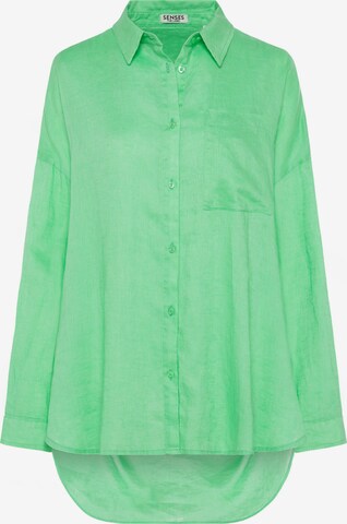 SENSES.THE LABEL Blouse in Green: front
