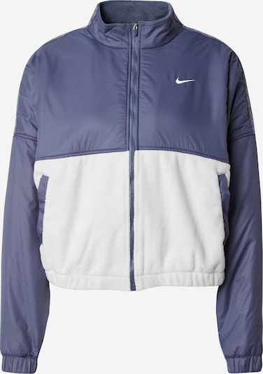 NIKE Veste en polaire fonctionnelle 'ONE TF FLC' en beige / bleu-gris / blanc, Vue avec produit