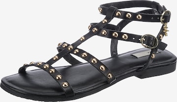MEXX Remienkové sandále 'Justine' - Čierna: predná strana