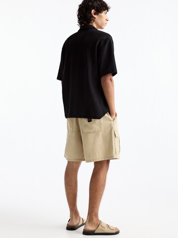 Pull&Bear Ohlapna forma Kargo hlače | rjava barva
