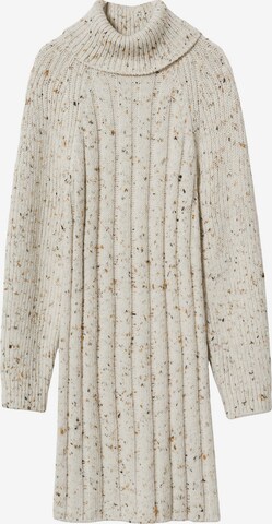 MANGO Knitted dress 'LABON' in Beige: front