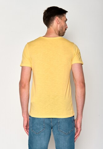 GREENBOMB Shirt 'Animal Donkey Surf' in Geel