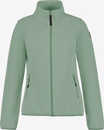 ICEPEAK Athletic Fleece Jacket 'AIKES' in Green: front