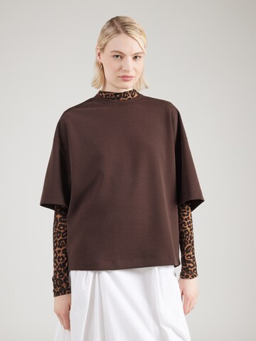 T-shirt ADIDAS ORIGINALS en marron : devant