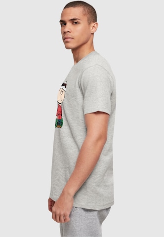 Merchcode T-Shirt 'Peanuts Wreath' in Grau