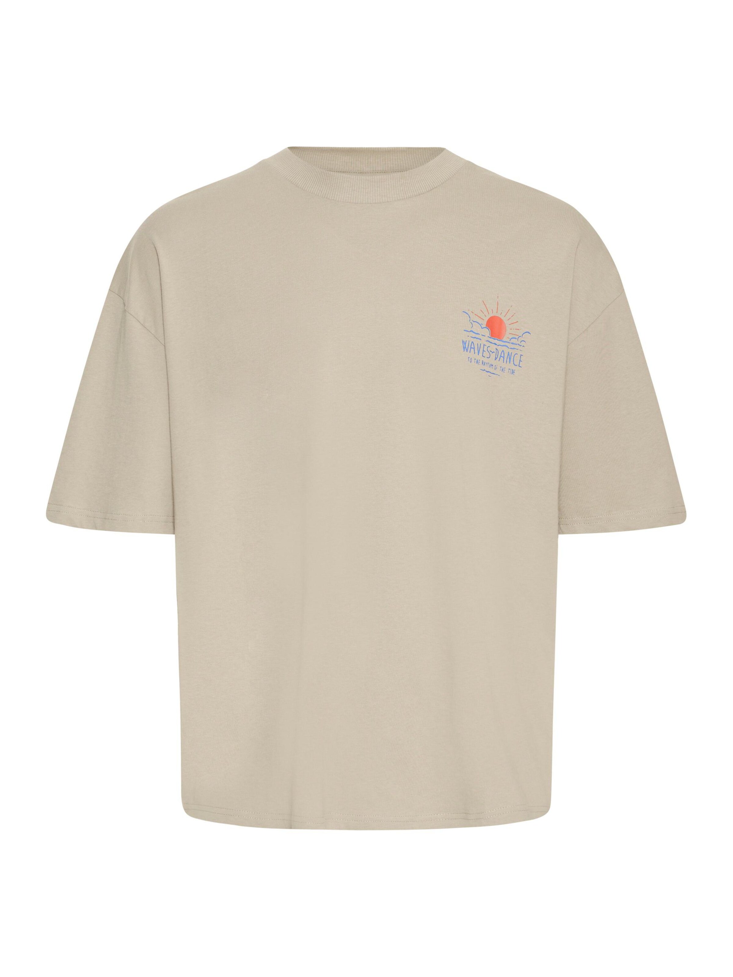 !Solid T-Shirt ' SDOSRICK ' in Beige: Vorderseite