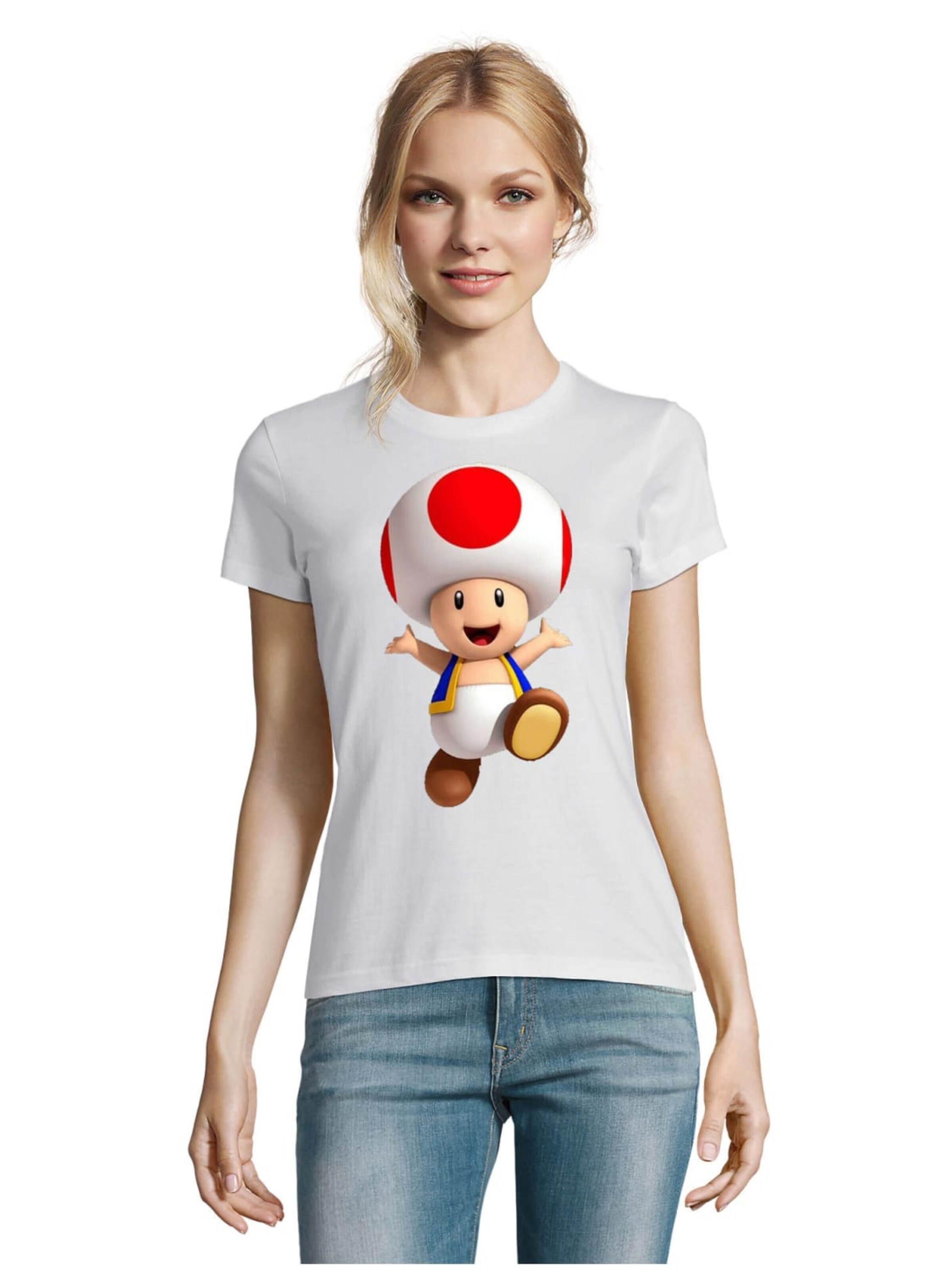 Blondie & Brownie Shirt 'Toad2'‌‌‌‌‌‌‌‌‌ in Weiß: Vorderseite