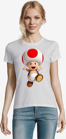 Blondie & Brownie Shirt 'Toad2' in Weiß: Vorderseite