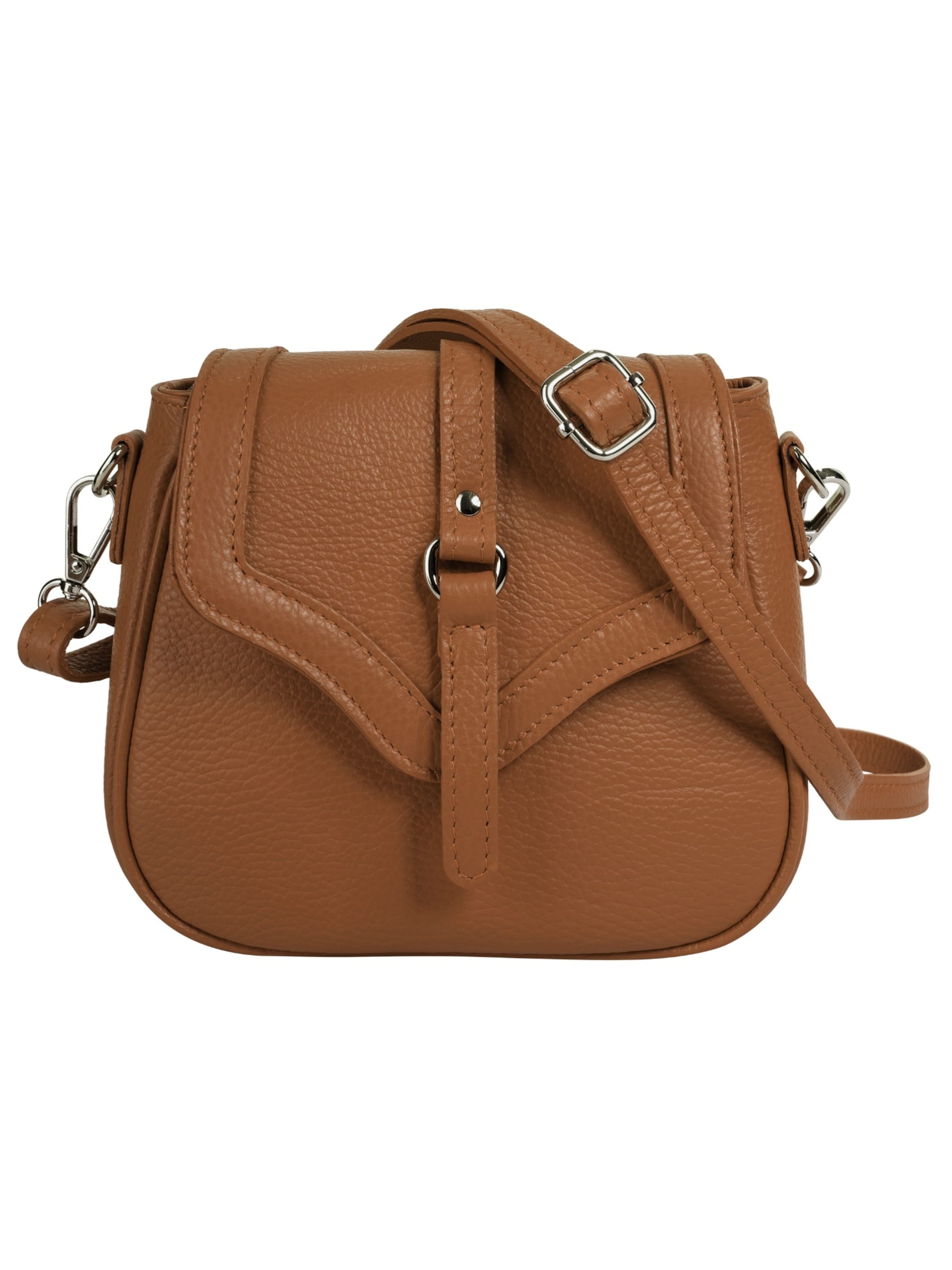 Cluty Crossbody Bag in Brown: front