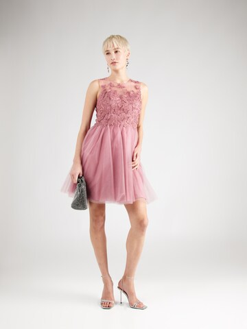 Robe de cocktail Laona en rose