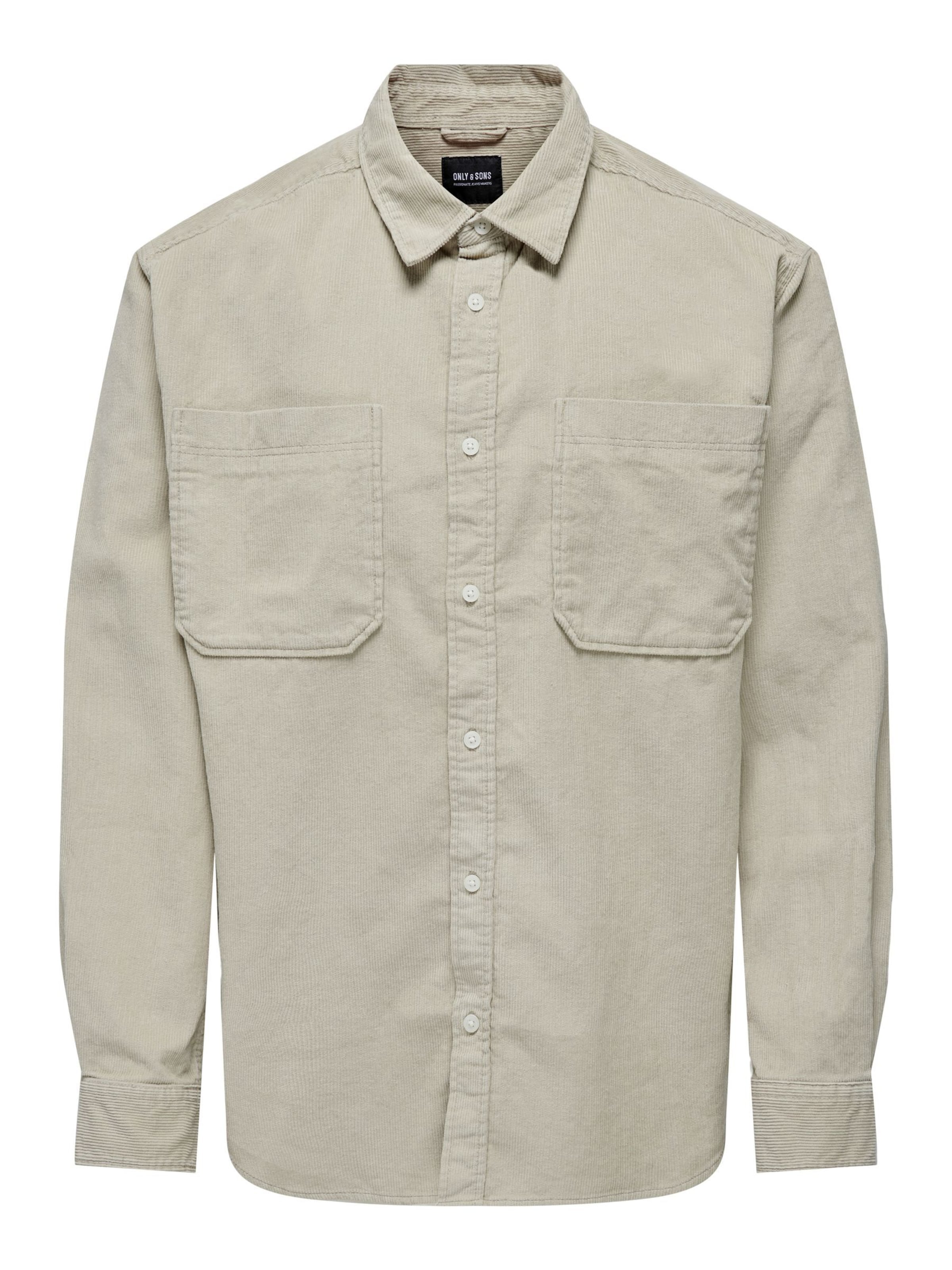 Chemise &#x27;ONSAlp&#x27; Only &amp; Sons en beige : devant