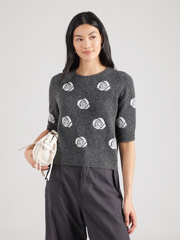 VERO MODA Pulóver 'VMDOFFY INTARSIA' - szürke: elől