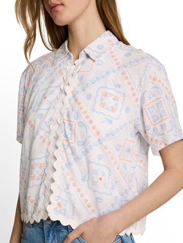 TOM TAILOR DENIM Bluse in Weiß