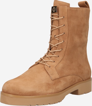 Högl Lace-Up Ankle Boots in Brown: front