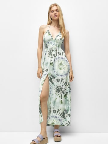 Pull&Bear Summer Dress in Green: front