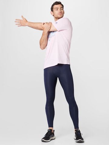 ADIDAS PERFORMANCE Skinny Sportsbukser 'Techfit Long' i blå