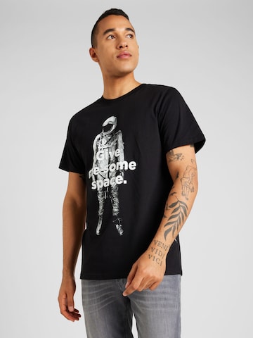 DEDICATED. Shirt 'Stockholm Give Me Some Space' in Black: front