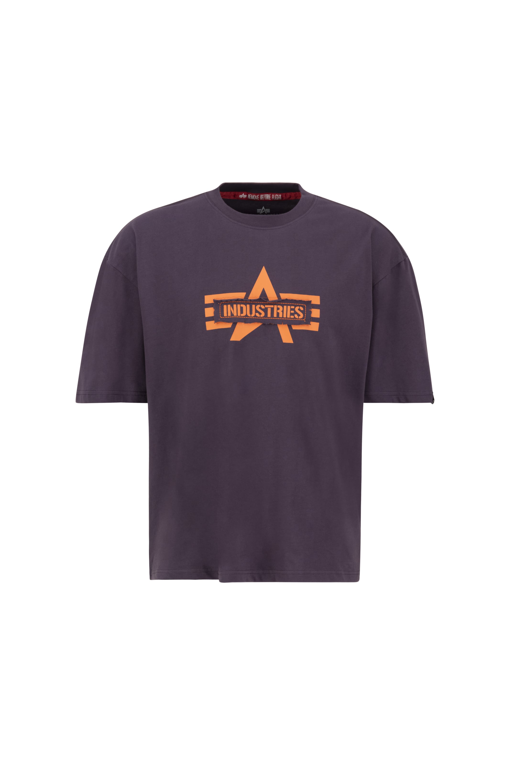 ALPHA INDUSTRIES Shirt in Lila: Vorderseite