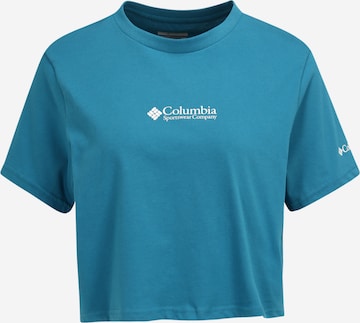 COLUMBIATehnička sportska majica - plava boja: prednji dio
