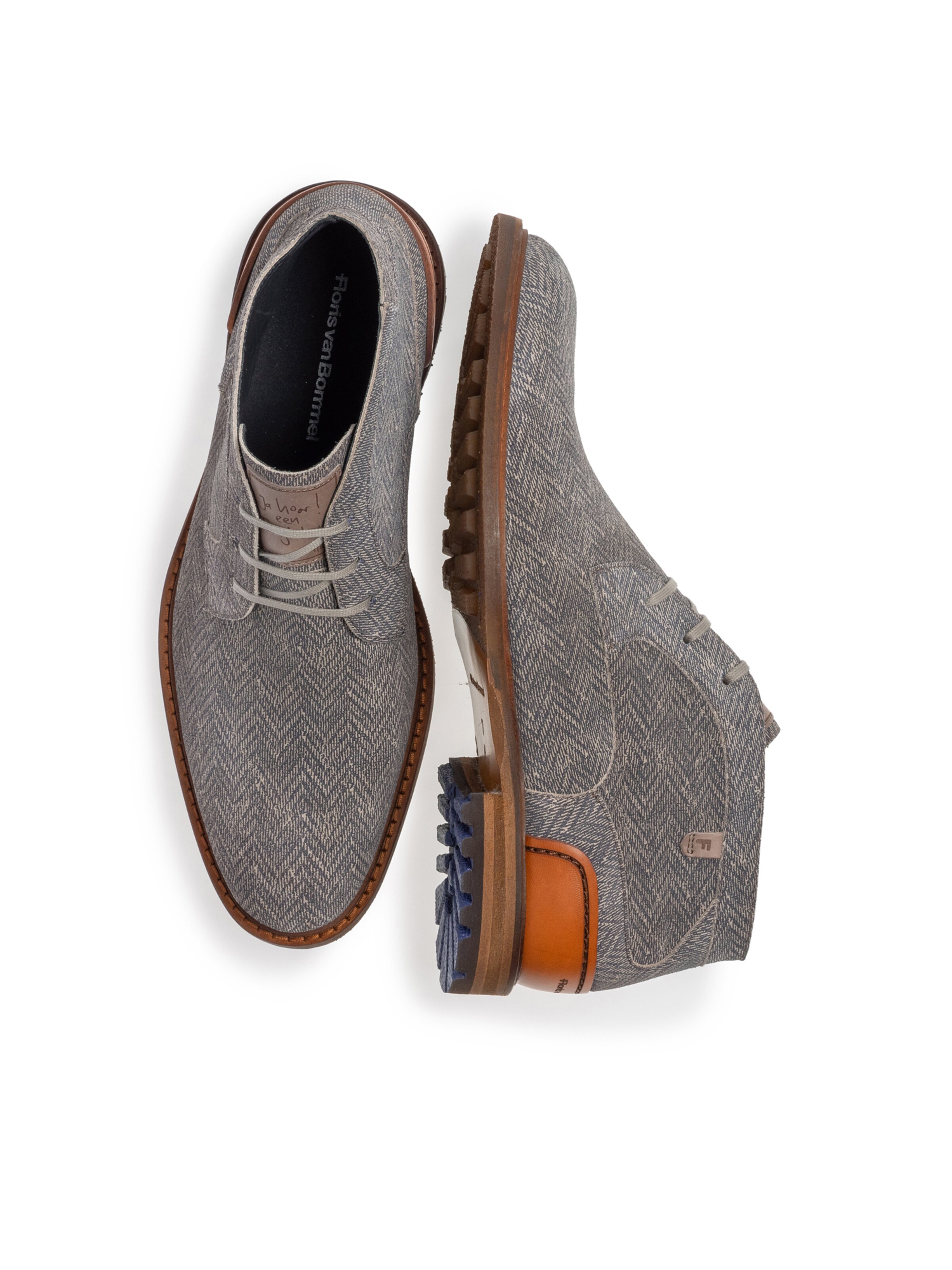 Floris van Bommel Chukka Boots 'Crepi 13' in Grau