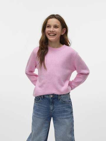 Vero Moda Girl Pullover 'VMDOFFY' in Pink: Vorderseite