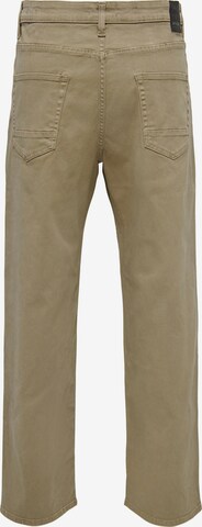 Only & Sons Loosefit Hose 'Edge' in Braun