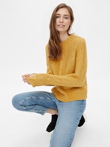 PIECES Sweater 'Bibi' in Yellow