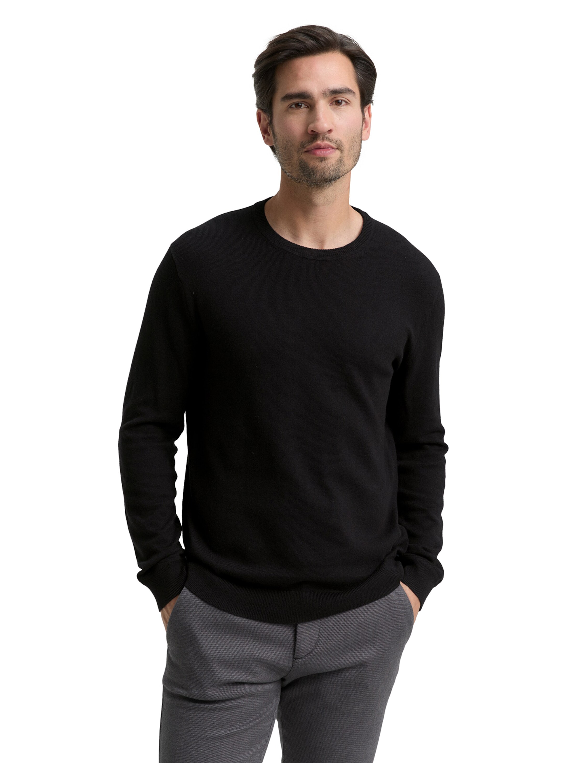 TOM TAILOR Pullover in Schwarz: Vorderseite