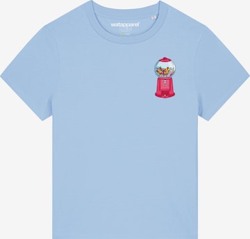 Watapparel Shirt ' Kaugummiautomat ' in Blauw: voorkant