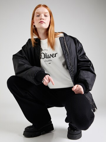 s.Oliver Sweatshirt in Weiß