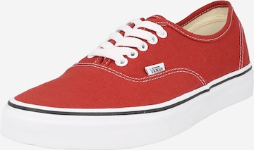 Baskets basses 'Authentic' VANS en rouge : devant