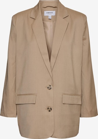 Aware Blazers 'Shiny' in Beige: voorkant