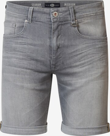 Coupe slim Jean Petrol Industries en gris : devant