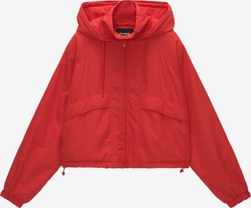 Veste mi-saison Pull&Bear en rouge : devant