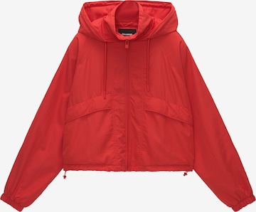 Veste mi-saison Pull&Bear en rouge : devant