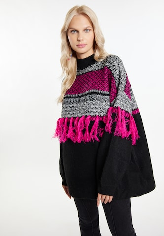 Pull-over 'Eyota' IZIA en noir : devant