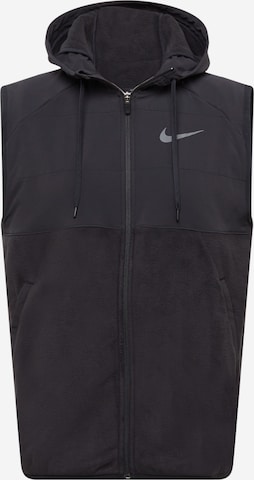 NIKE Sportbodywarmer in Zwart: voorkant