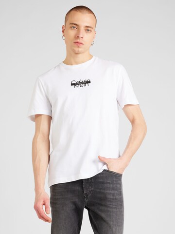 Calvin Klein - Camiseta en blanco: frente