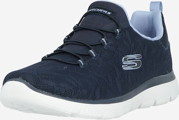 SKECHERS Slip-Ons in Blue: front