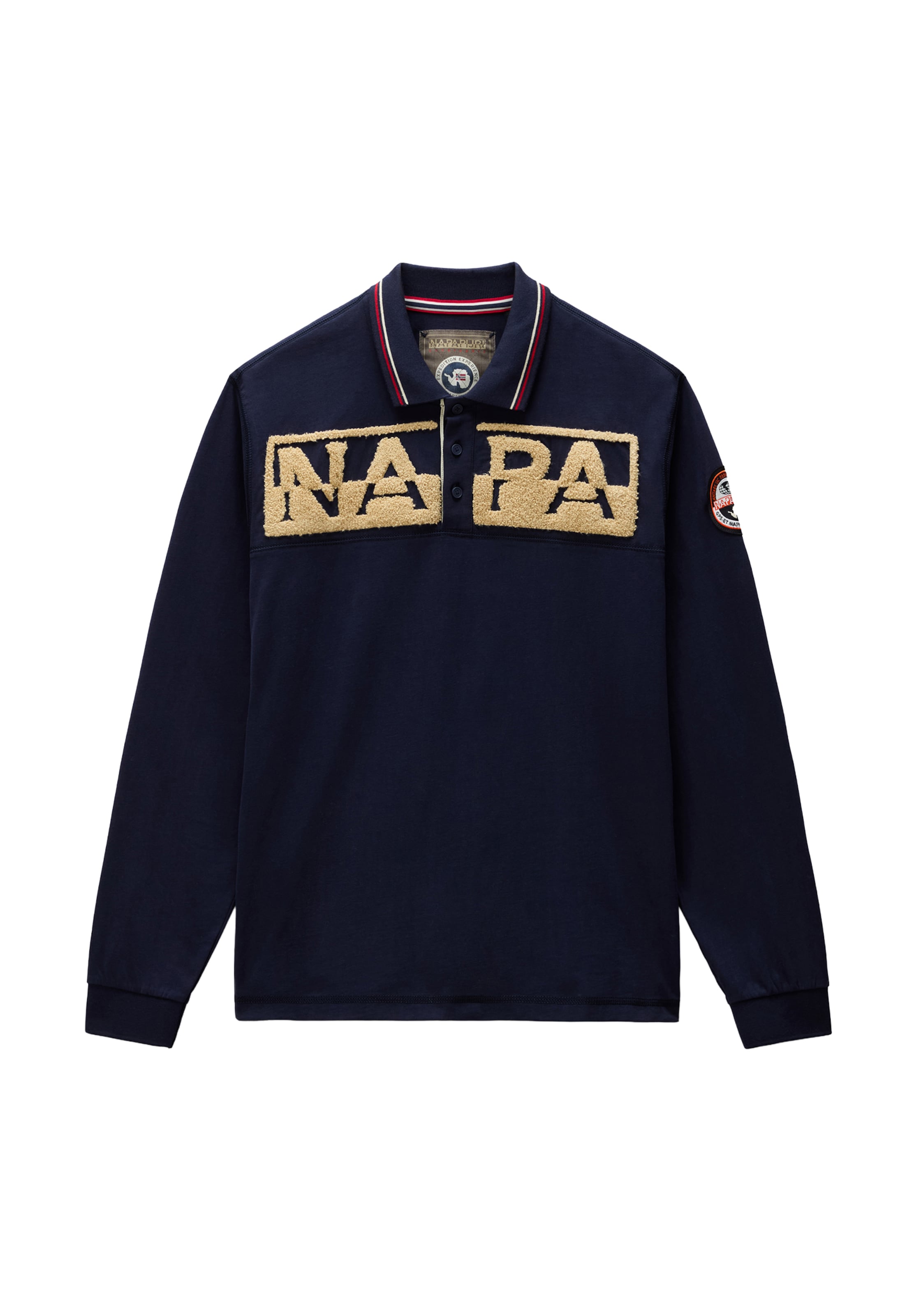 NAPAPIJRI - Camiseta 'ARCHIVE' en azul: frente
