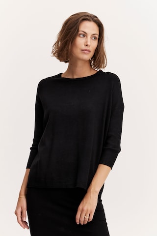 Fransa Sweater in Black: front