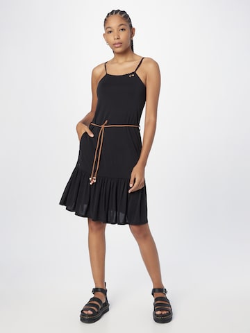 Ragwear Summer Dress 'THIME' in Black: front