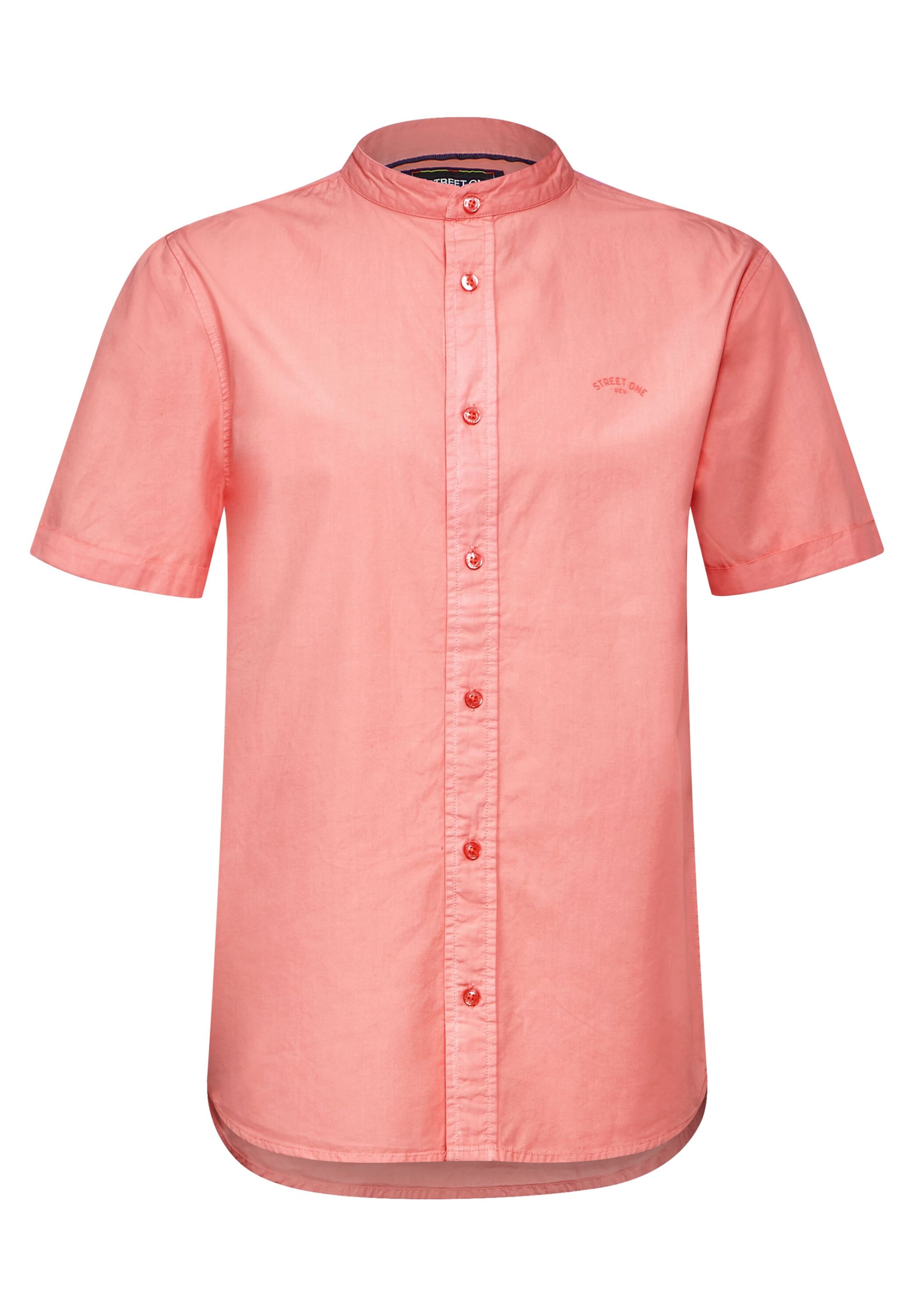 Street One MEN Regular fit Button Up Shirt in Orange: front