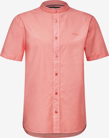 Street One MEN Regular fit Button Up Shirt in Orange: front